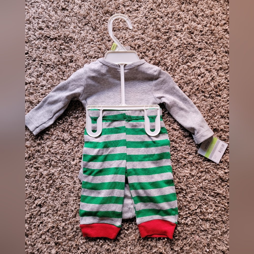 Carter's. Baby Christmas‎ outfit. Santa's little helper - Picture 3 of 10